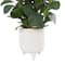 14" Faux Foliage Artificial Plant in White Pot